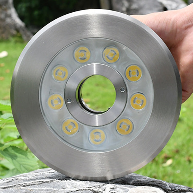 12W Color Changing LED Underwater Spotlight - Stainless Steel with Tempered Glass