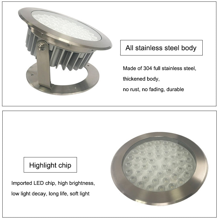 9W Waterproof Stainless Steel LED Underwater Pool Light