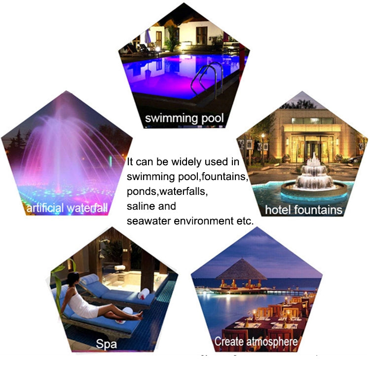 18W LED Stainless Steel Wall Mounted Pool Light - Colorful Underwater Landscape Illumination