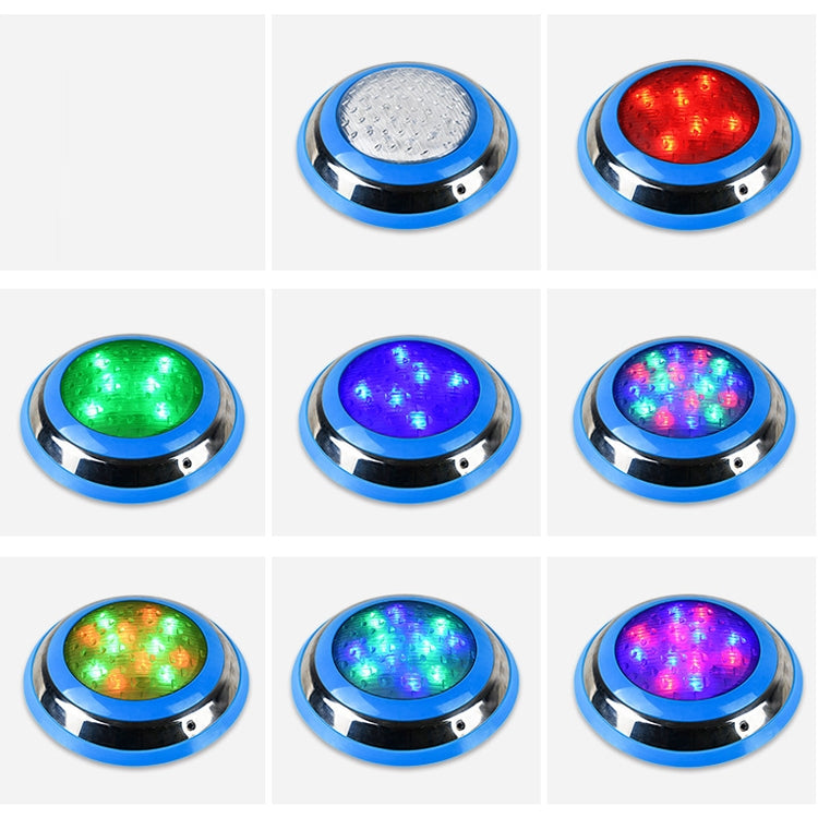 18W LED Stainless Steel Wall Mounted Pool Light - Colorful Waterproof Underwater Landscape Illumination