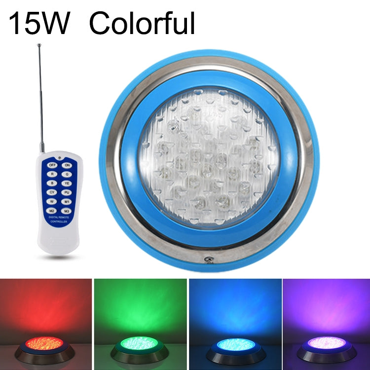 15W LED Stainless Steel Wall Mounted Pool Light with Remote Control