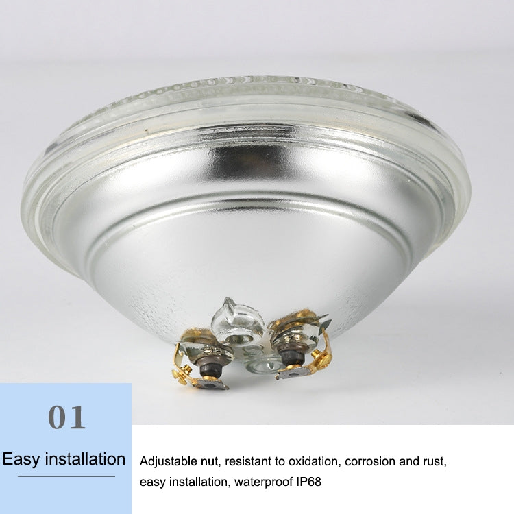 12V LED Recessed Underwater Pool Light - Warm White Glass Fixture