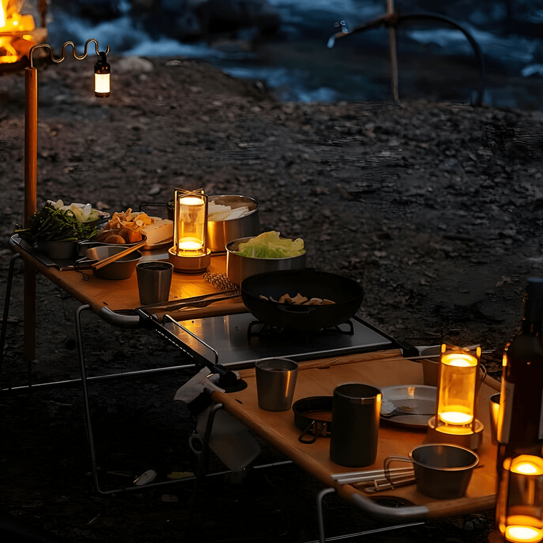Waterproof Portable LED Table Lamp - Dimmable Indoor & Outdoor Lighting