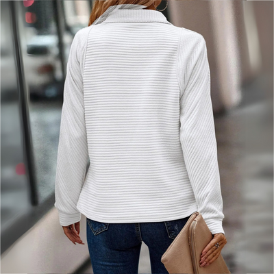 Carly - Half-Zip Textured Sweater