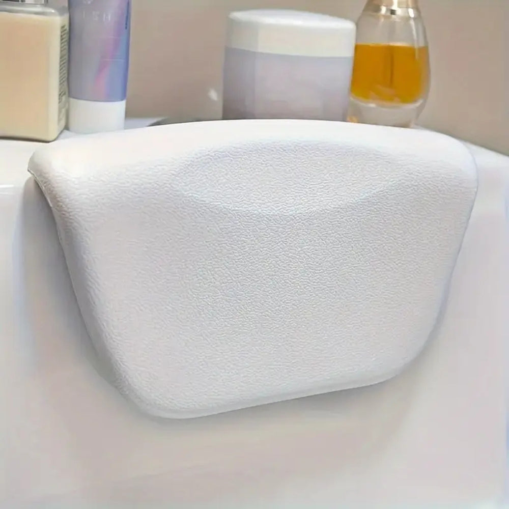 Contoured Soft Bathtub Pillow for Spa Comfort