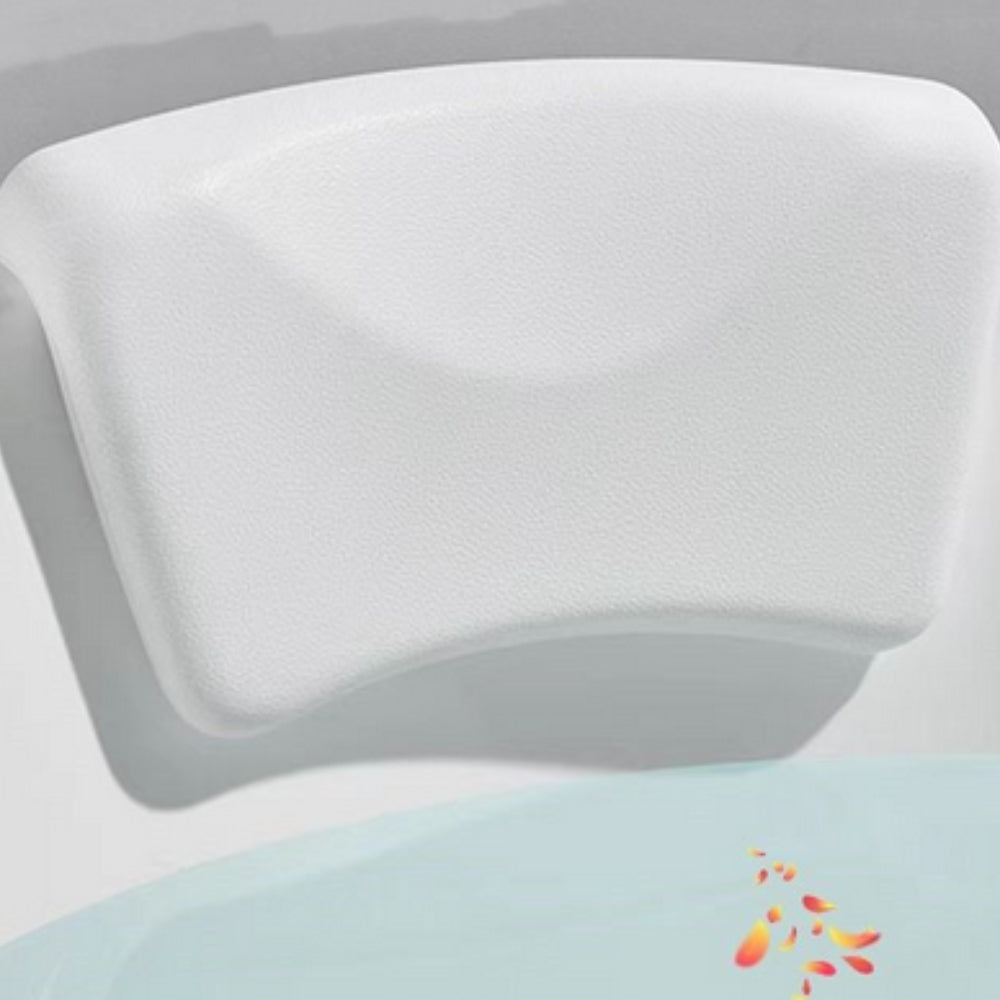 Contoured Soft Bathtub Pillow for Spa Comfort