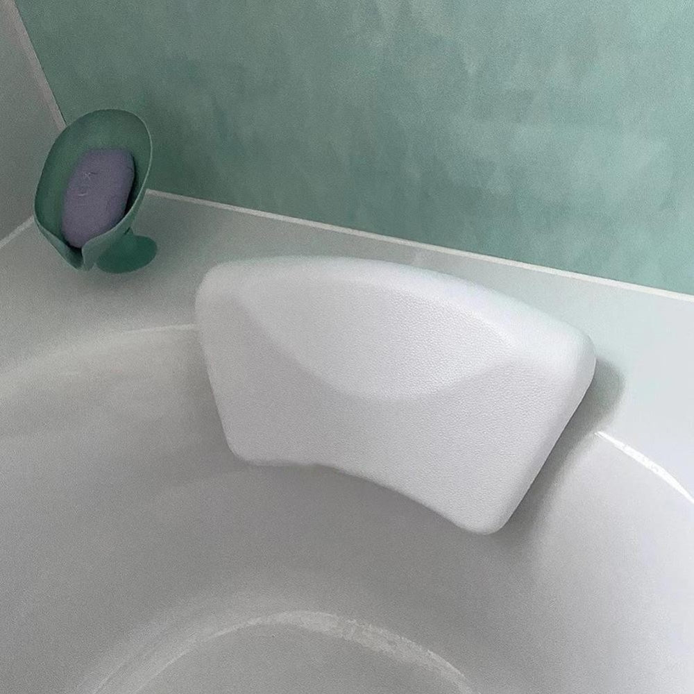 Contoured Soft Bathtub Pillow for Spa Comfort