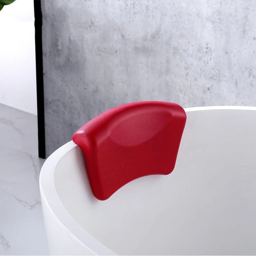Contoured Soft Bathtub Pillow for Spa Comfort