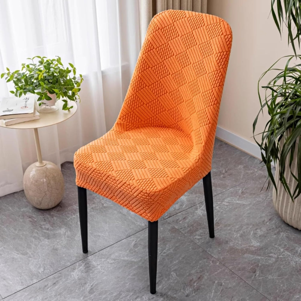Stretchy Microfiber Backrest Chair Cover for Curved Chairs