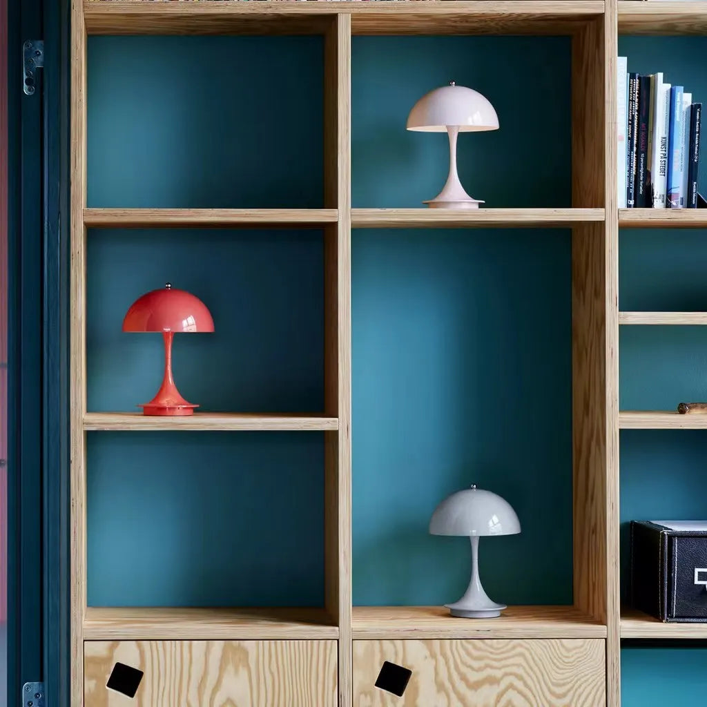Rechargeable Dome-Shade Table Lamp with Touch Control