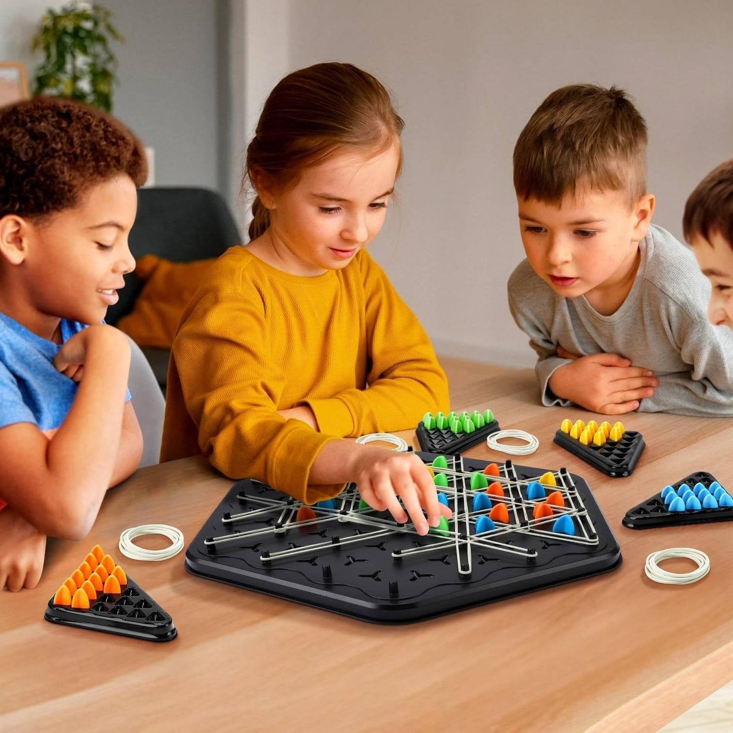 Educational Strategy Board Game for Kids and Families - Interactive Multi-Player Puzzle Game with Portable Design