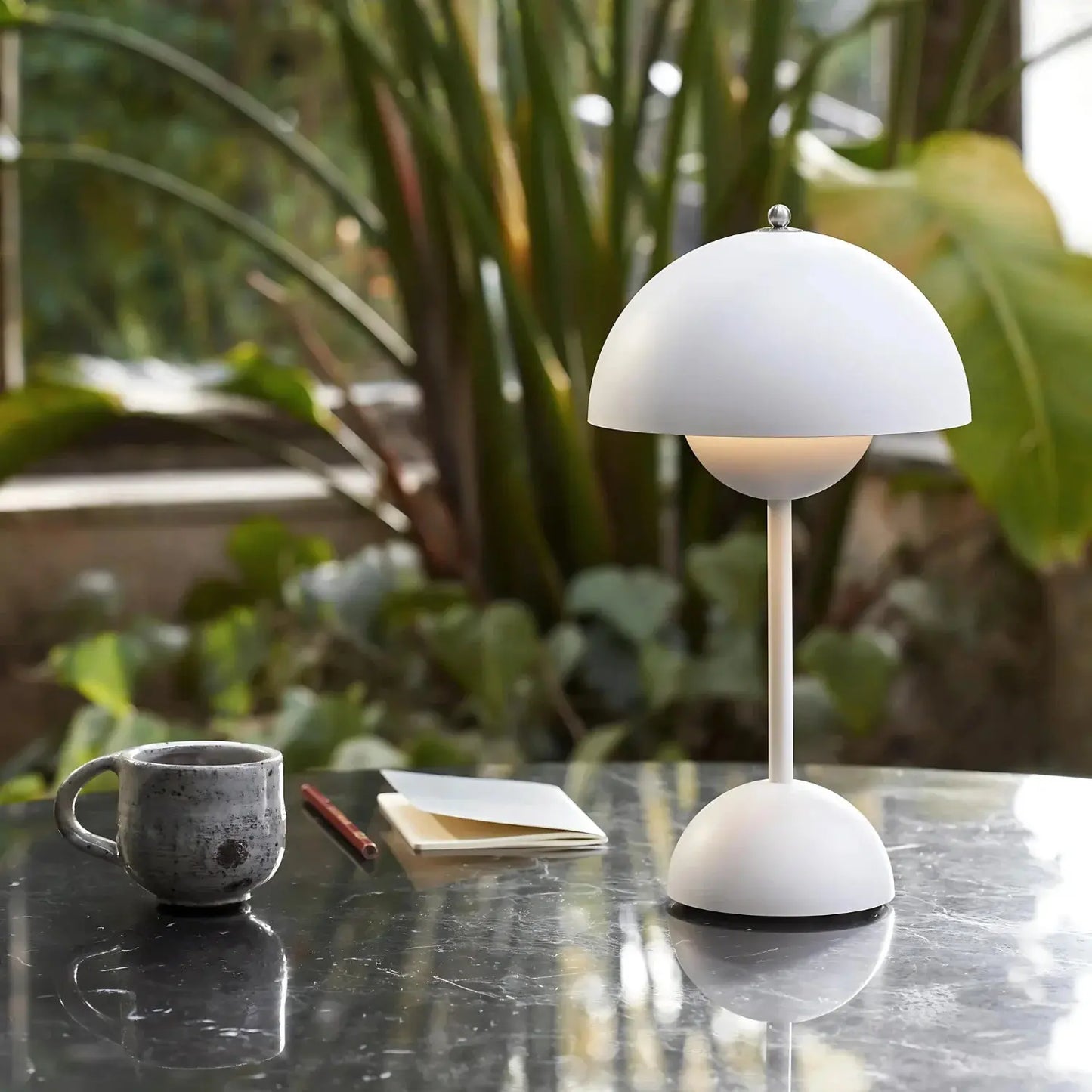 Modern Stainless Steel Table Lamp with Adjustable Brightness