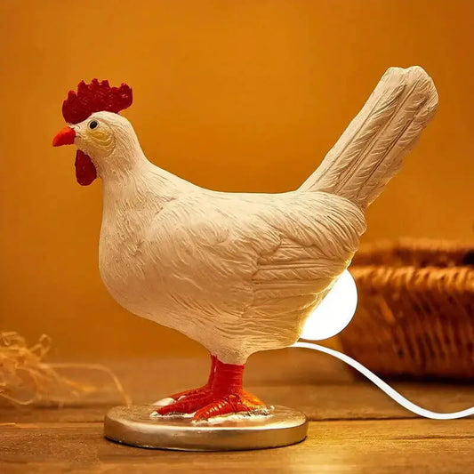 White Chicken Egg Night Light