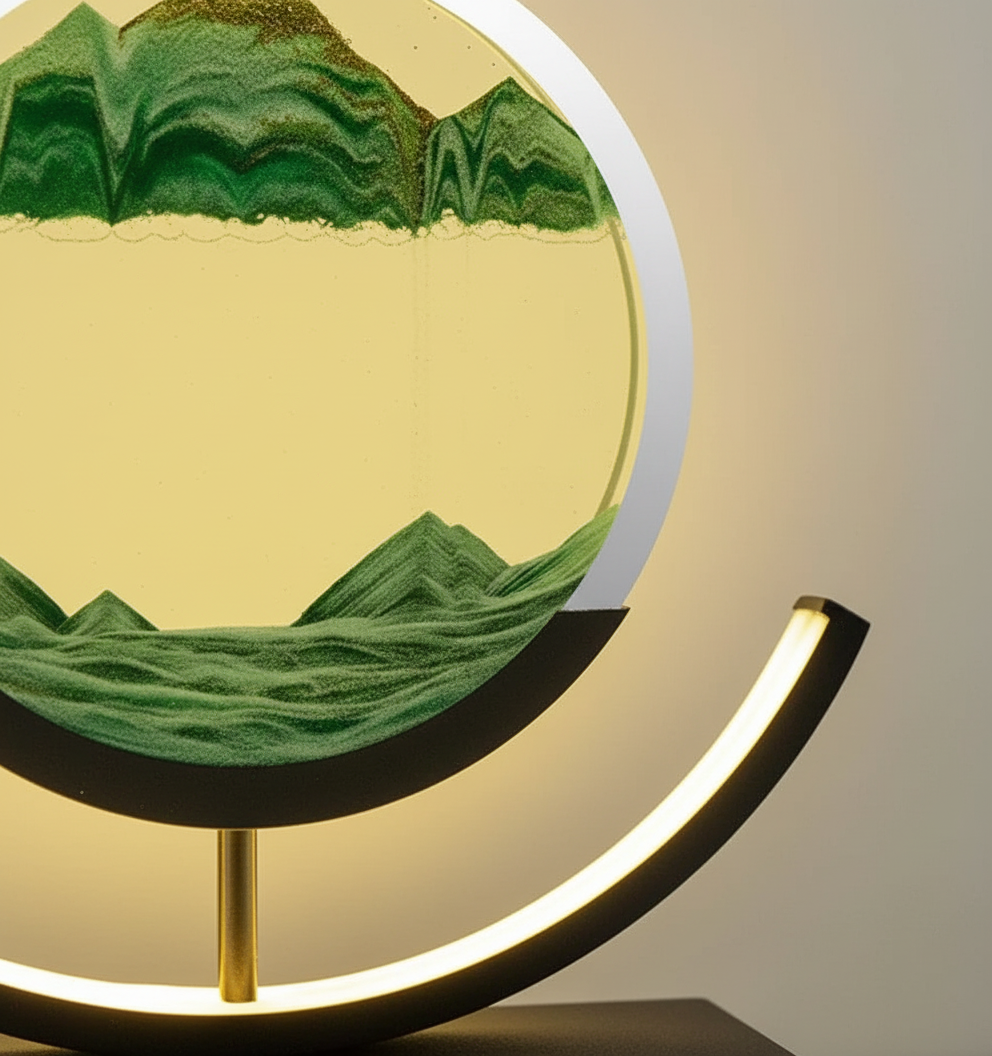 Handmade Ceramic Table Lamp with Soothing Warm Light