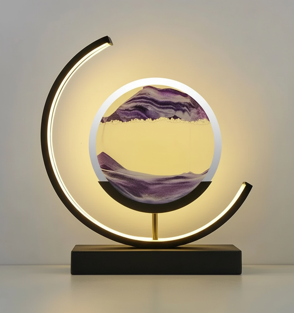 Handmade Ceramic Table Lamp with Soothing Warm Light
