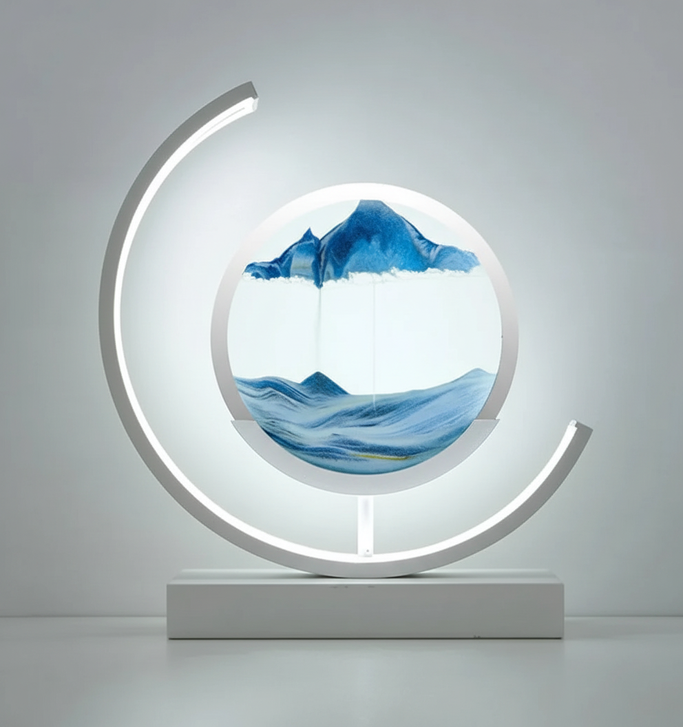Handmade Ceramic Table Lamp with Soothing Warm Light