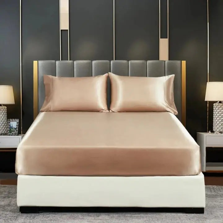 Cooling Ice-Silk Duvet Cover Set with Pillowcases