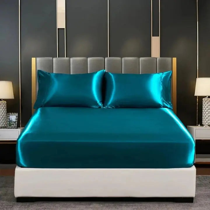Cooling Ice-Silk Duvet Cover Set with Pillowcases