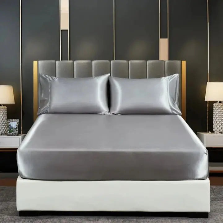 Cooling Ice-Silk Duvet Cover Set with Pillowcases