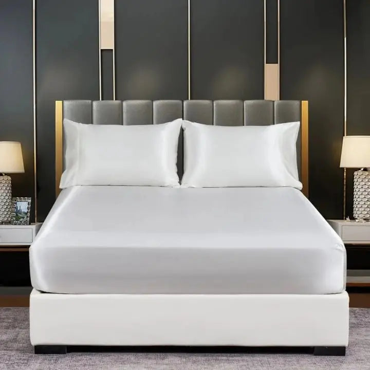 Cooling Ice-Silk Duvet Cover Set with Pillowcases