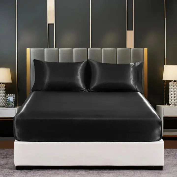 Cooling Ice-Silk Duvet Cover Set with Pillowcases