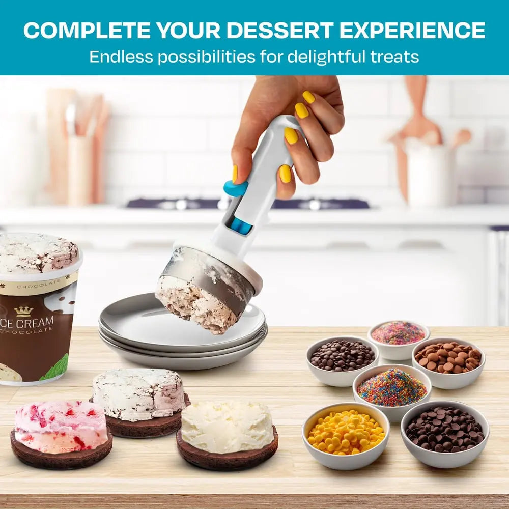 Ice Cream Sandwich Scooper with Easy Release Mechanism