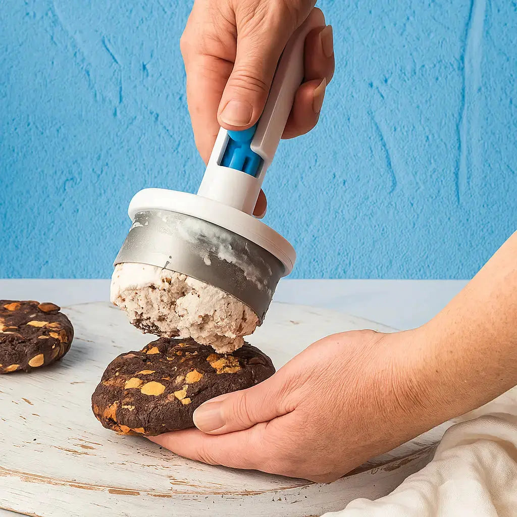 Ice Cream Sandwich Scooper with Easy Release Mechanism
