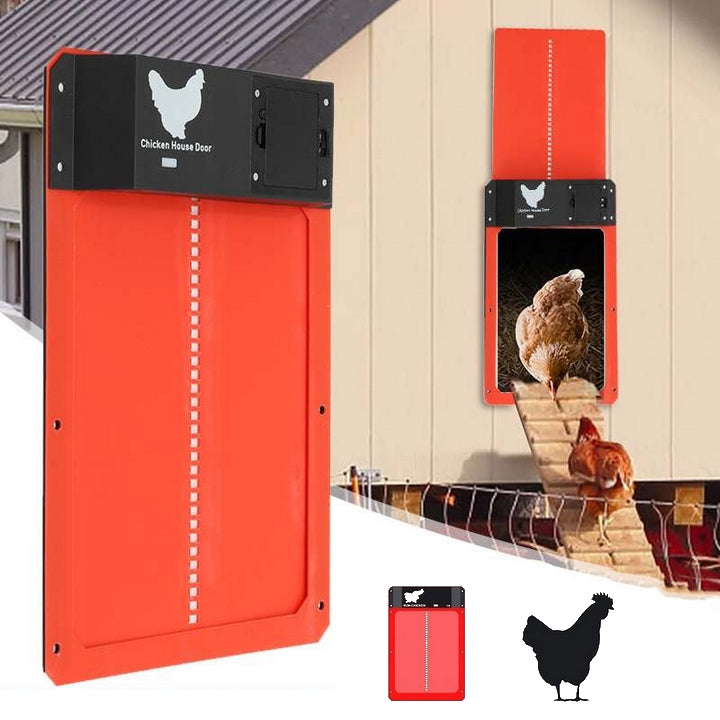 Automatic Weatherproof Chicken Coop Door with Light Sensor