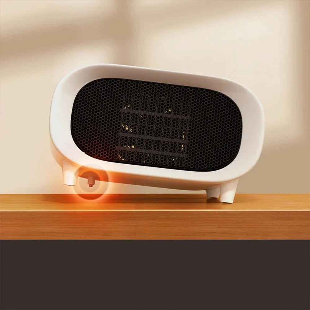 Portable Electric Mini Fan Heater with PTC Heating and USB Power