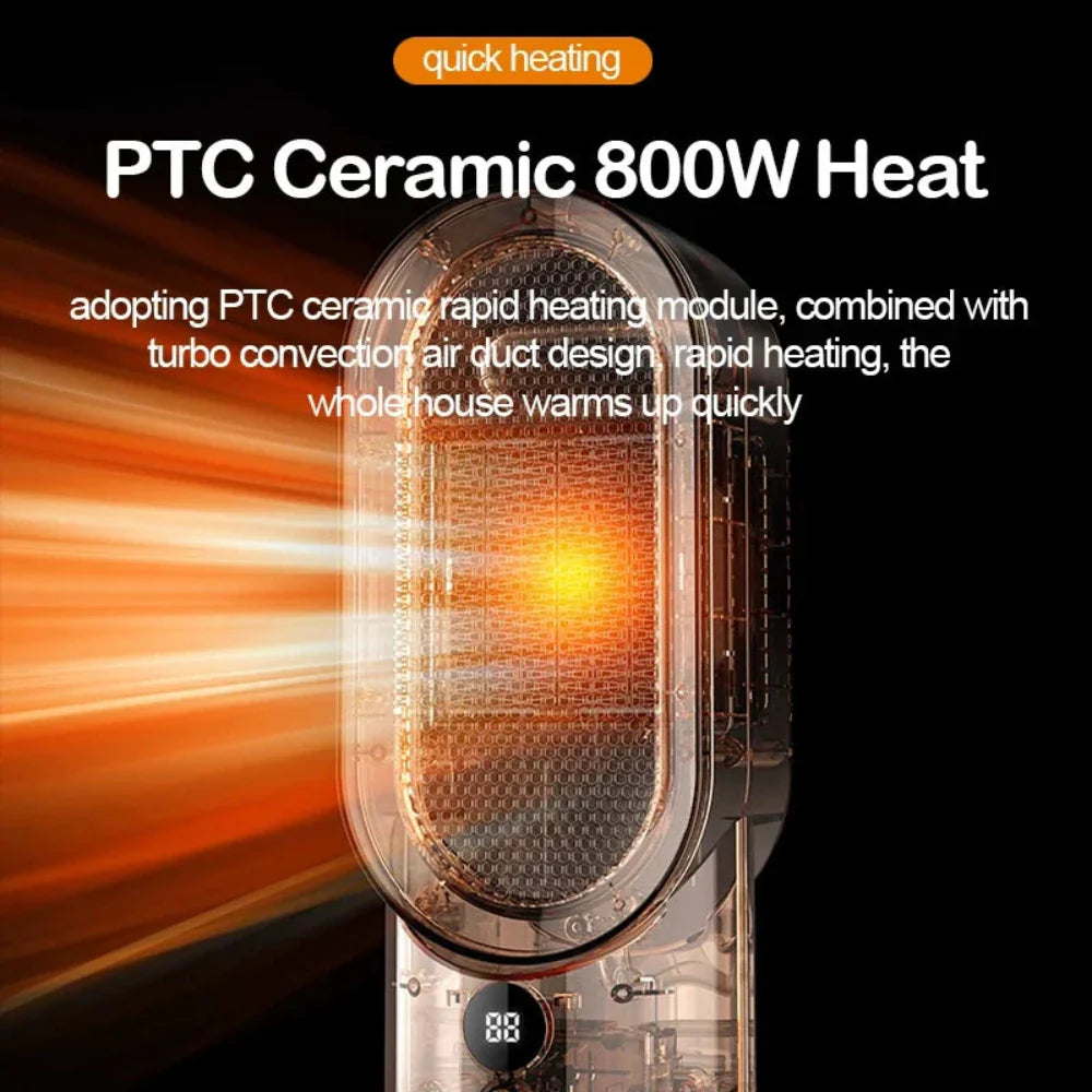 Portable PTC Ceramic Electric Space Heater for Indoor Use
