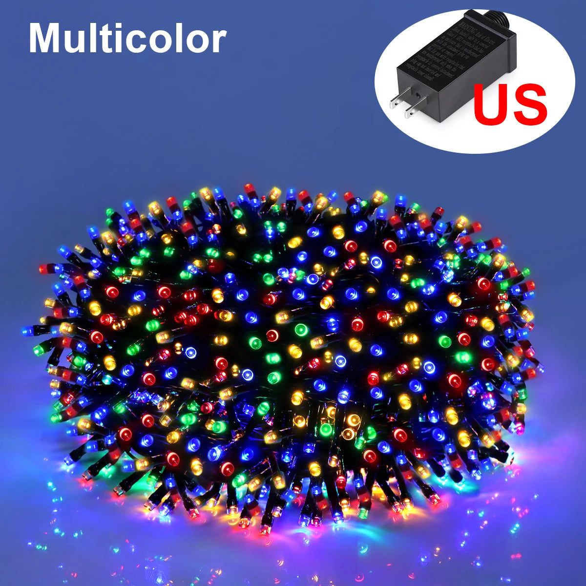 Warm White LED Outdoor String Lights - Weatherproof Decorative Lighting