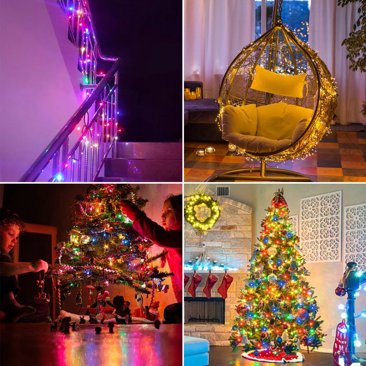 Warm White LED Outdoor String Lights - Weatherproof Decorative Lighting