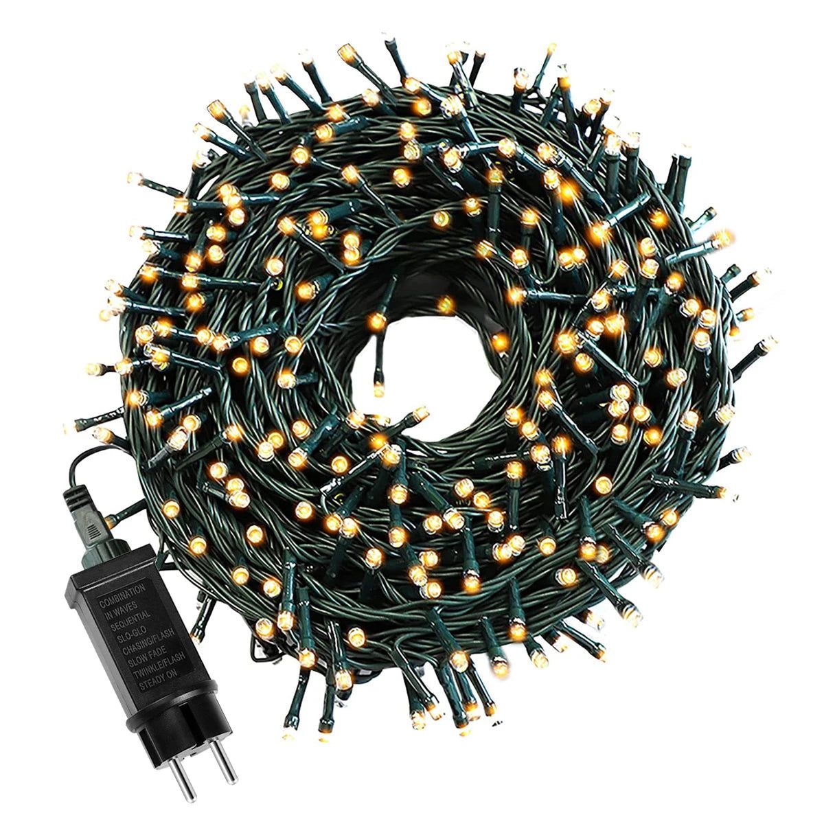 Warm White LED Outdoor String Lights - Weatherproof Decorative Lighting