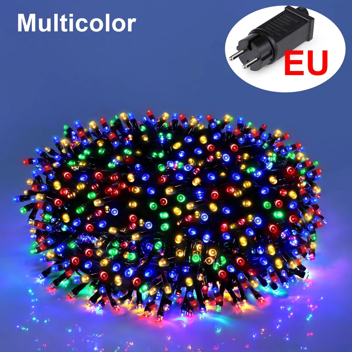 Warm White LED Outdoor String Lights - Weatherproof Decorative Lighting