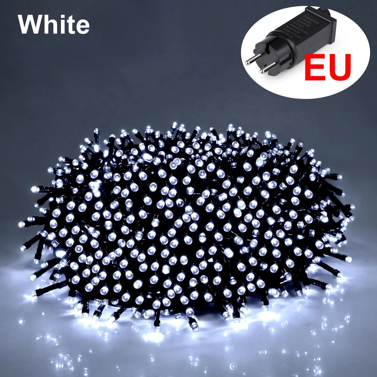 Warm White LED Outdoor String Lights - Weatherproof Decorative Lighting