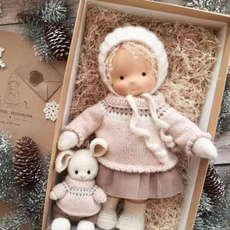 Handmade Cotton Waldorf Doll for Imaginative Play