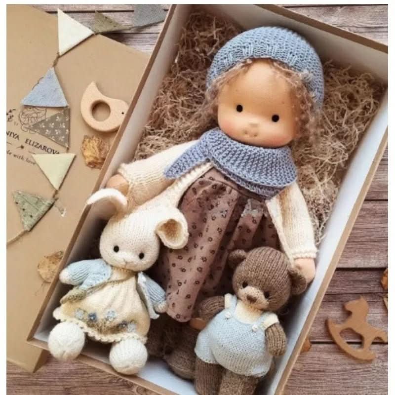 Handmade Cotton Waldorf Doll for Imaginative Play