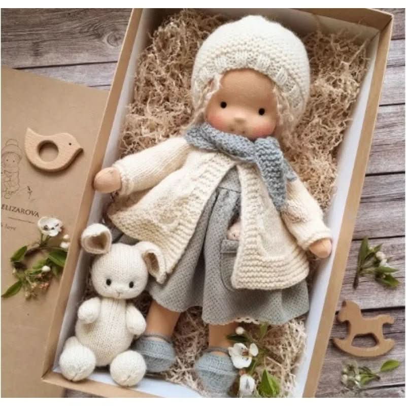Handmade Cotton Waldorf Doll for Imaginative Play