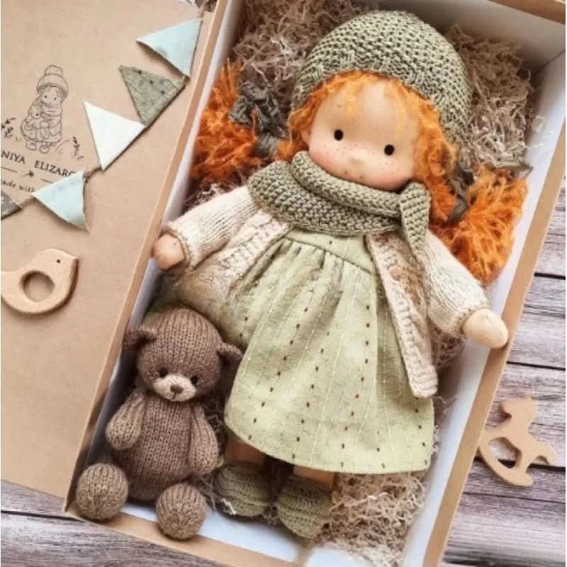 Handmade Cotton Waldorf Doll for Imaginative Play