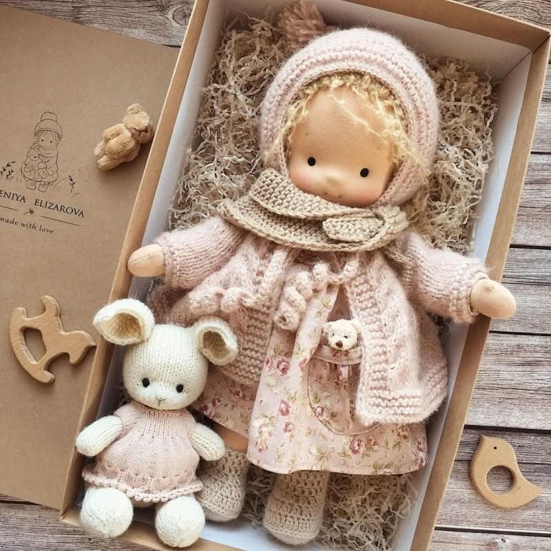 Handmade Cotton Waldorf Doll for Imaginative Play