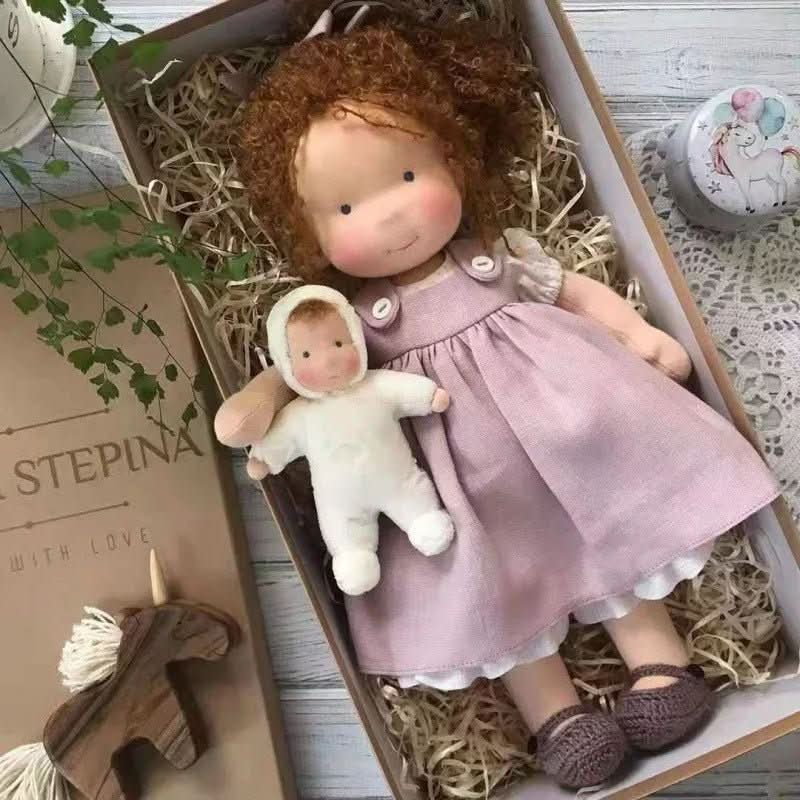 Handmade Cotton Waldorf Doll for Imaginative Play