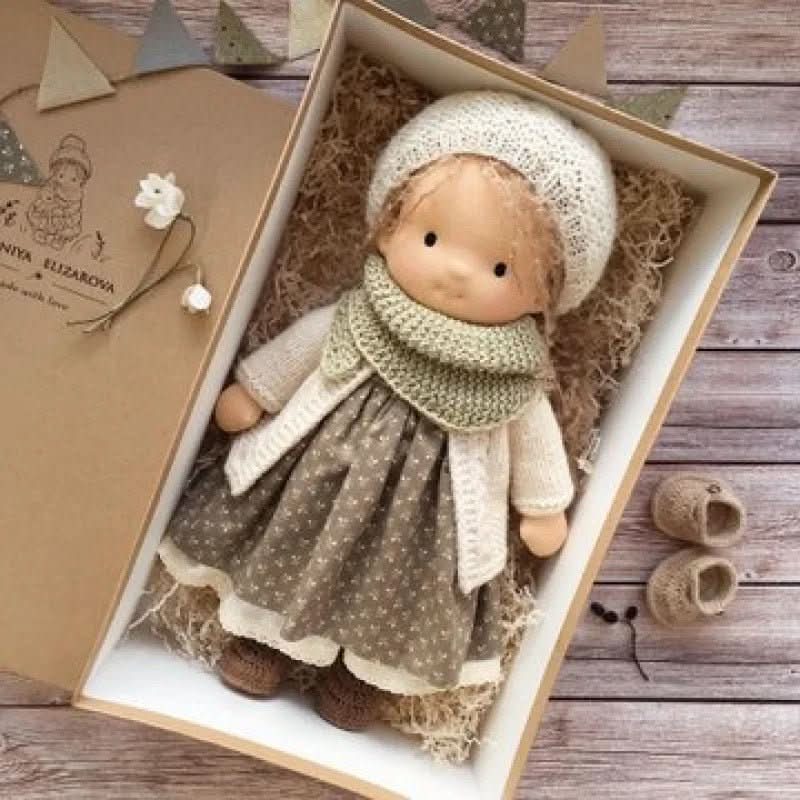 Handmade Cotton Waldorf Doll for Imaginative Play