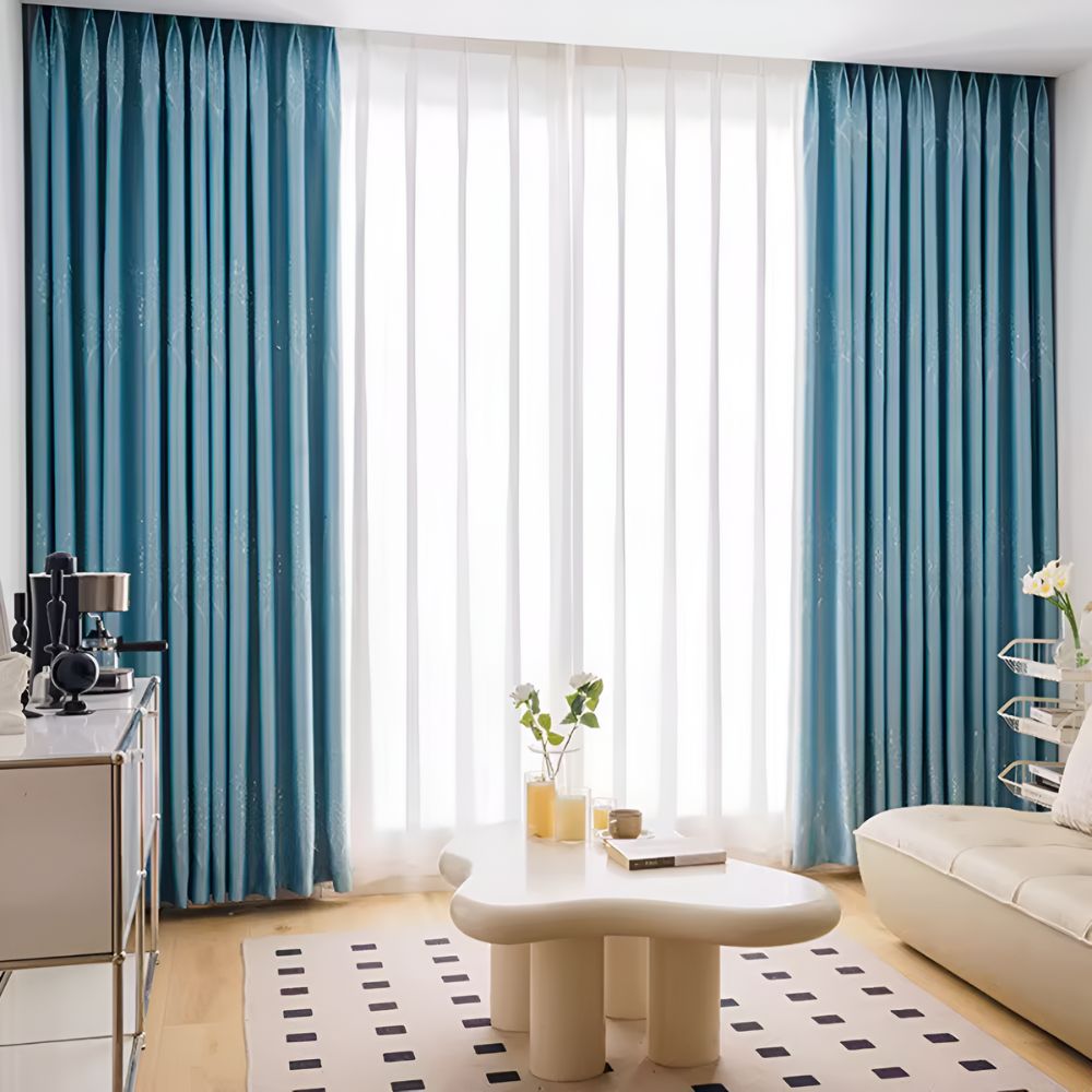 Botanical Vine Embroidered Blackout Curtains