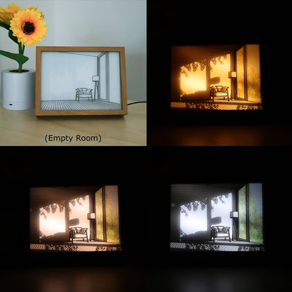 LED Sunlight Painting Night Light Decorative Art