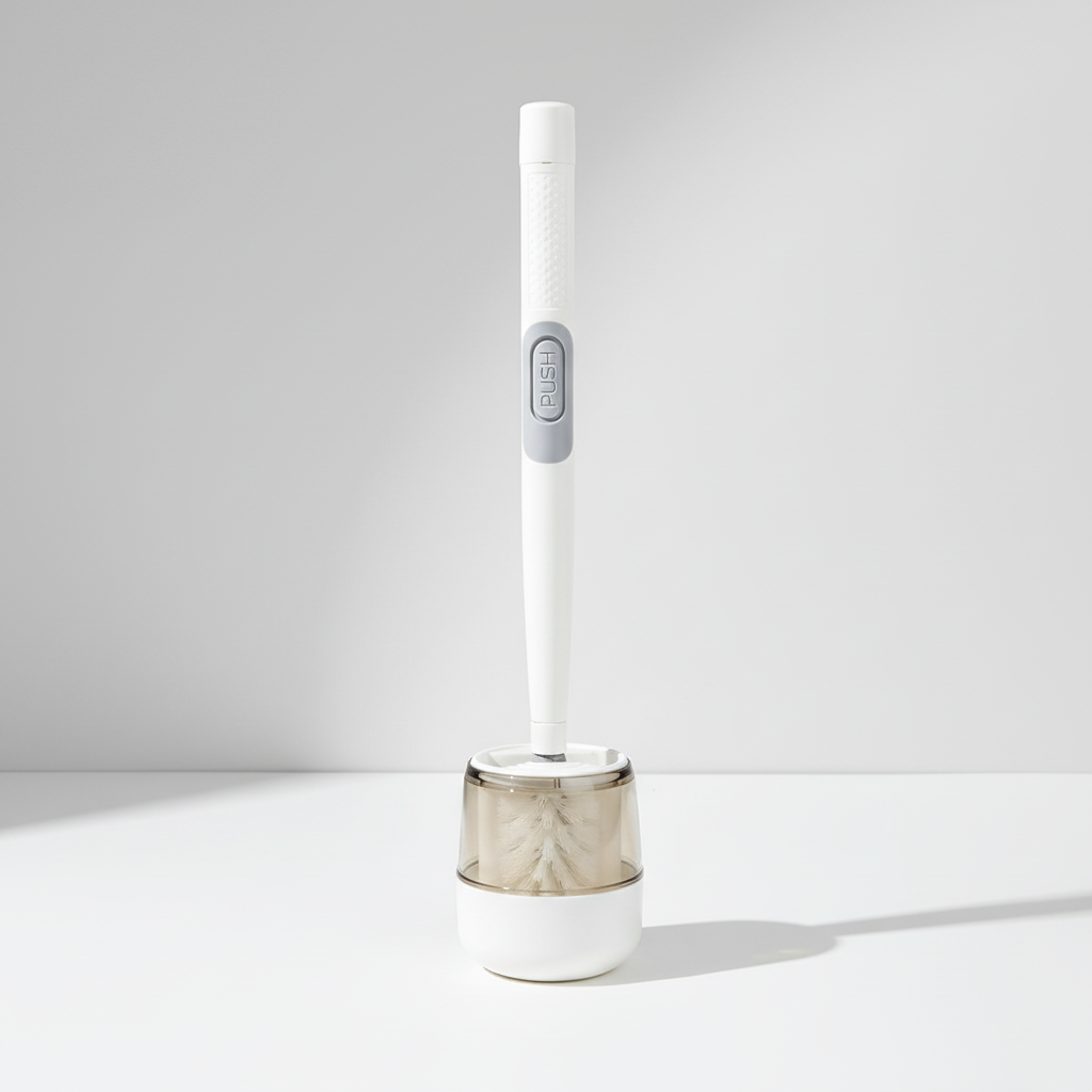 Ergonomic Flexible Toilet Brush with Durable Bristles