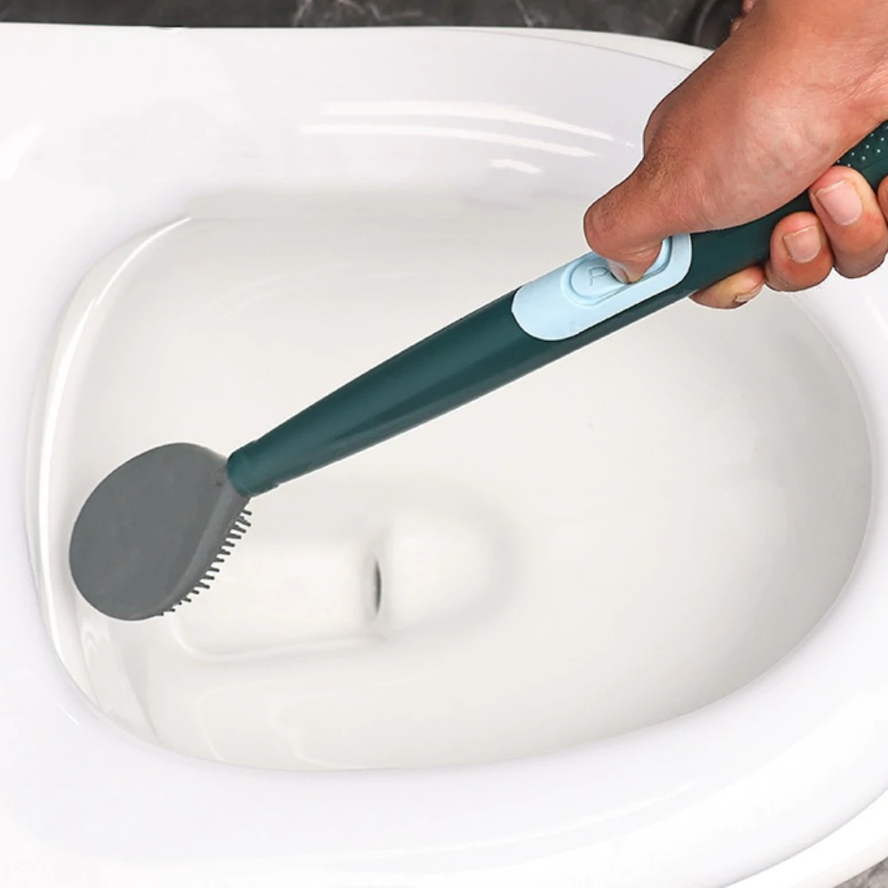 Ergonomic Flexible Toilet Brush with Durable Bristles
