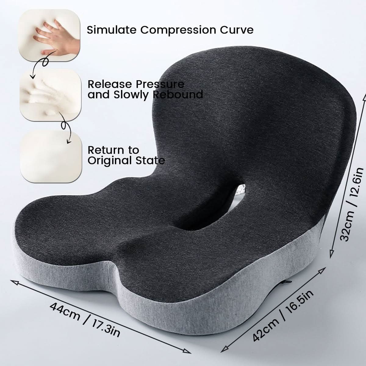 Ergonomic Lumbar Support Cushion for Office Chairs and Cars