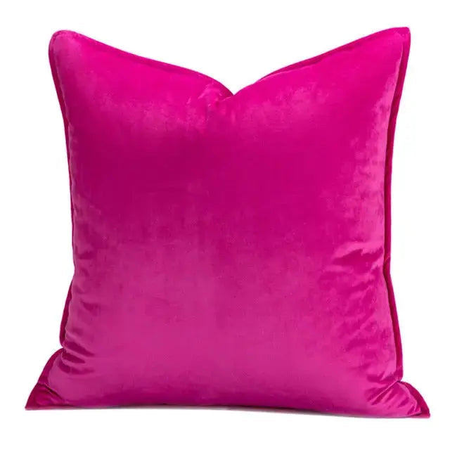 Elegant Velvet Cushion Cover with Refined Details