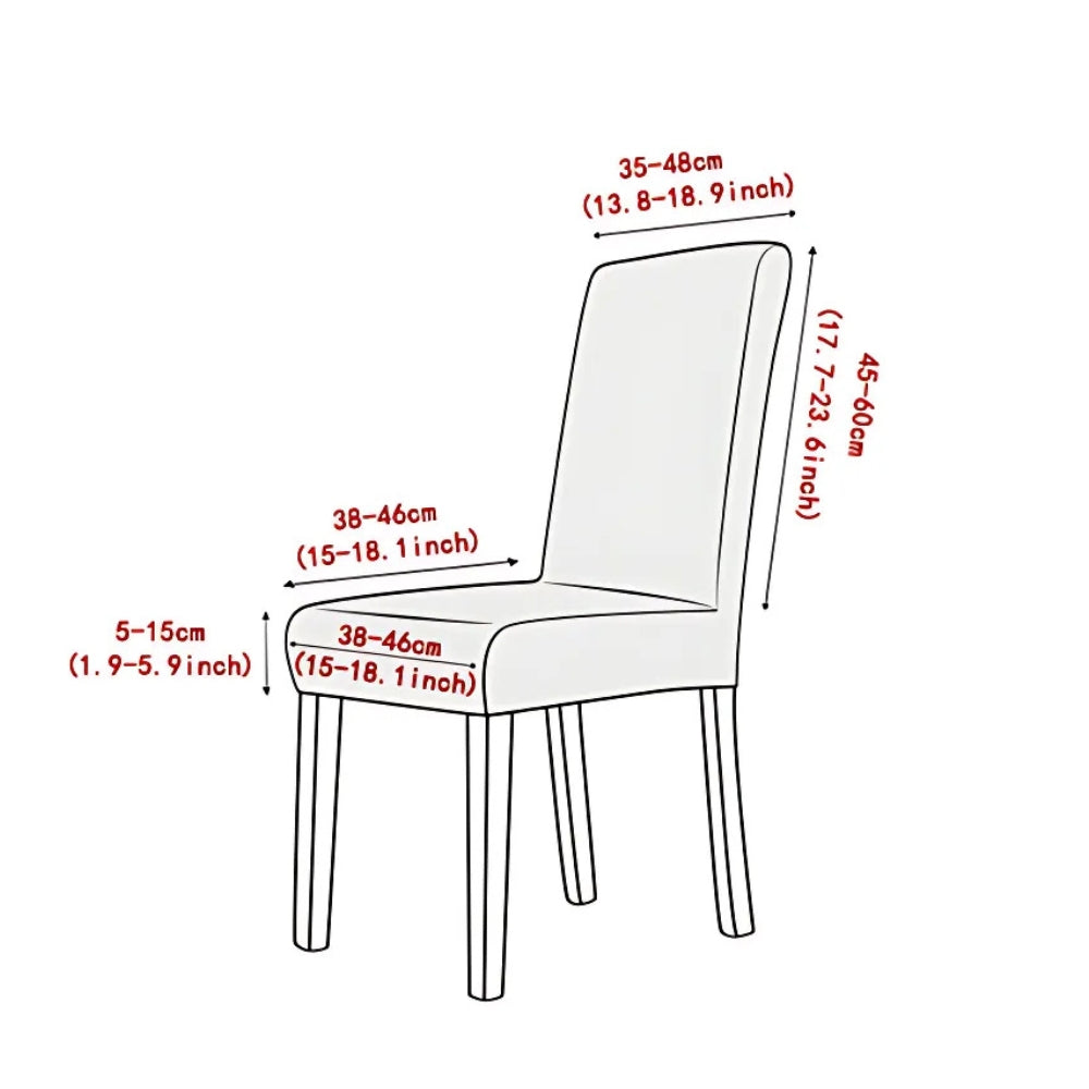 Elegant Stretch Jacquard Chair Seat Slipcover