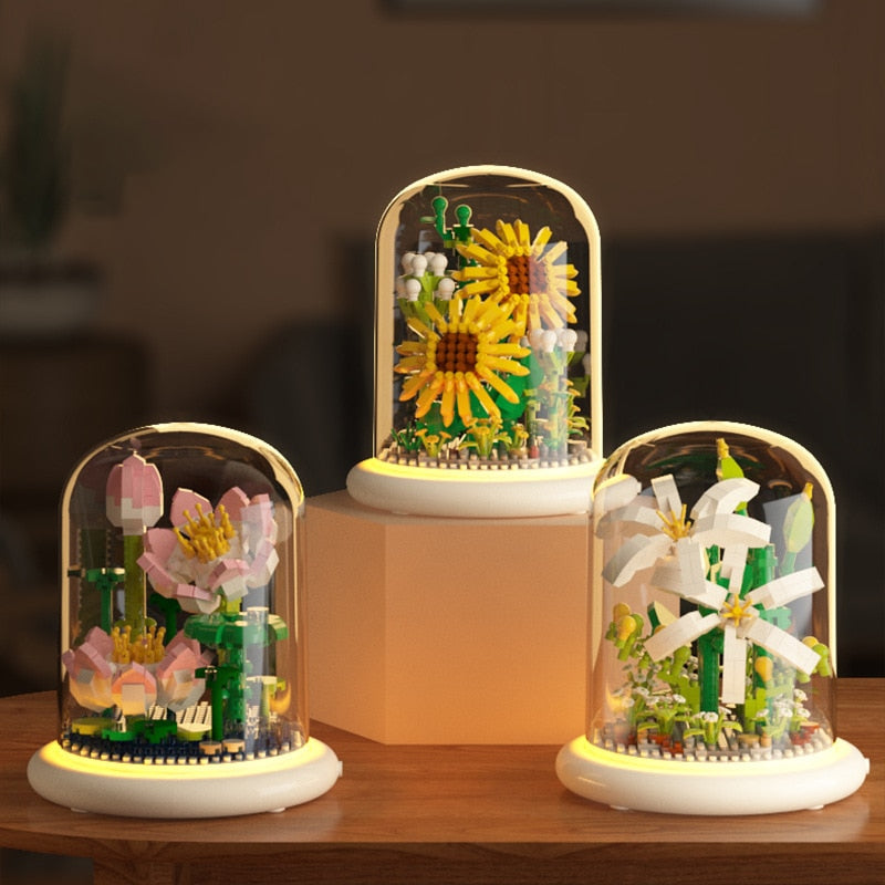 Everlasting Flower Blossom Building Blocks Set
